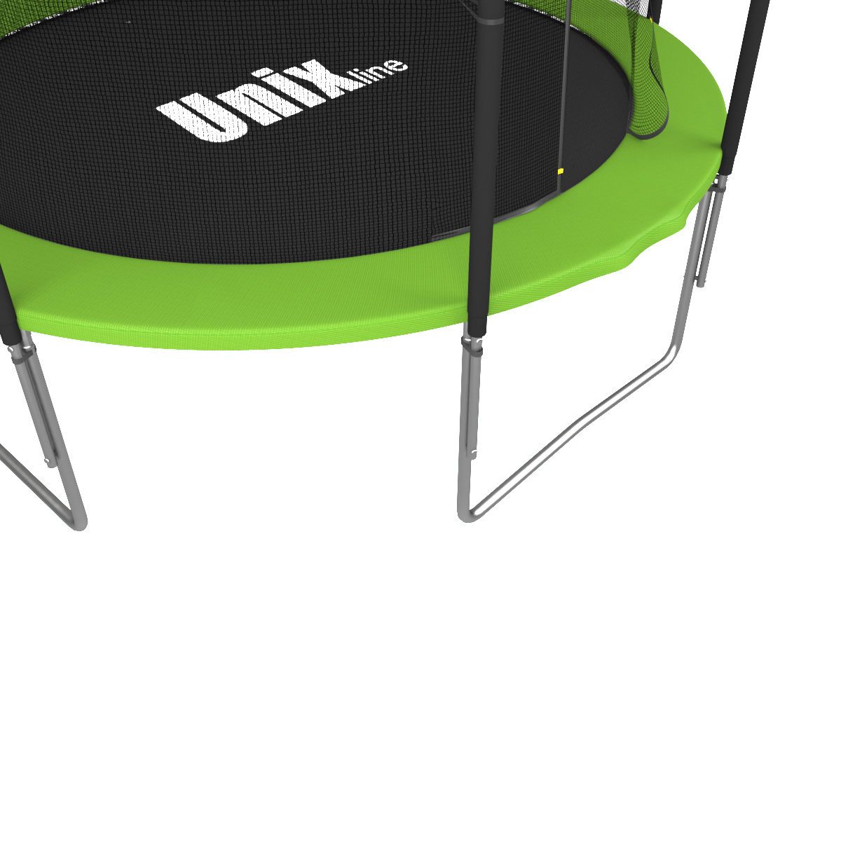 Батут UNIX Simple 10ft Green (inside) с защитной сетью диаметром 10ft (305 см) Батут UNIX Simple 10ft Green (inside) с защитной сетью диаметром 10ft (305 см)