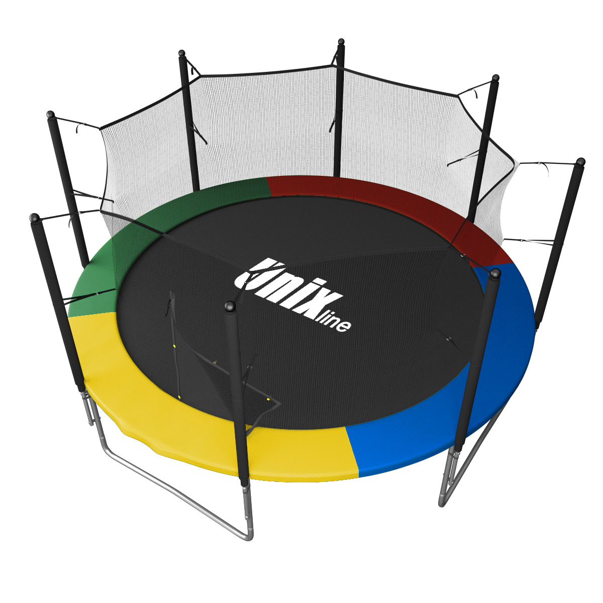 Батут UNIX Simple 10ft Color (inside) с защитной сетью диаметром 10ft (305 см) Батут UNIX Simple 10ft Color (inside) с защитной сетью диаметром 10ft (305 см)