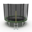 Батут с внешней сеткой и лестницей EVO Jump External 10ft (Green) диаметром 10ft (305 см)
