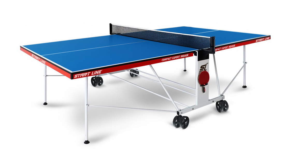 Теннисный стол для помещений Start Line Compact Expert Indoor синего цвета Теннисный стол для помещений Start Line Compact Expert Indoor синего цвета