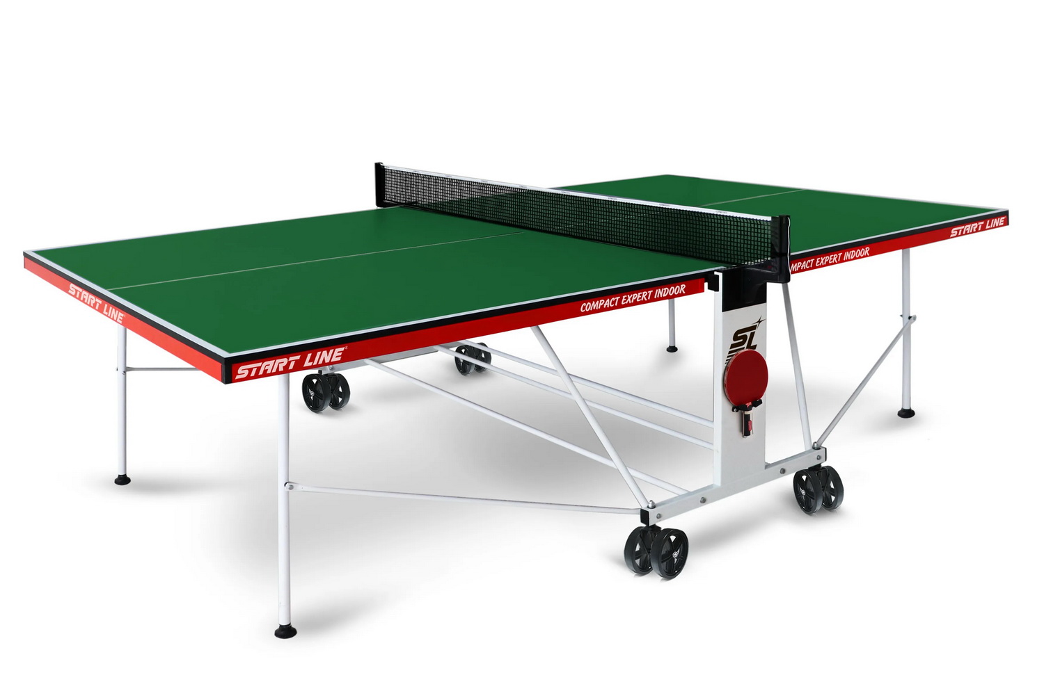Теннисный стол для помещений Start Line Compact Expert Indoor зеленого цвета Теннисный стол для помещений Start Line Compact Expert Indoor зеленого цвета