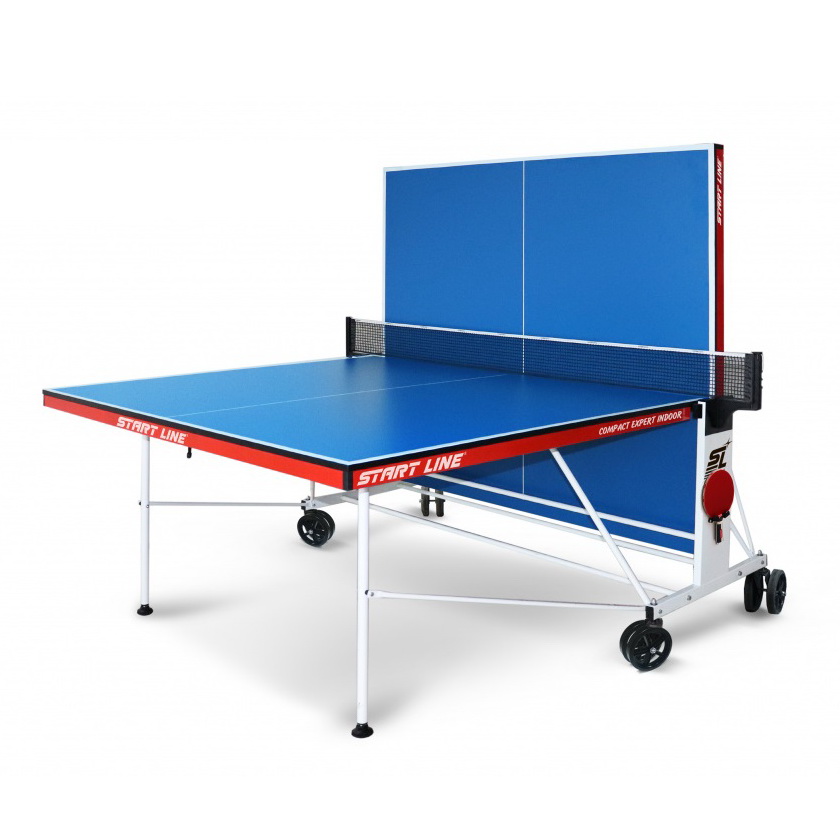 Теннисный стол для помещений Start Line Compact Expert Indoor сложен для одиночной игры Теннисный стол для помещений Start Line Compact Expert Indoor сложен для одиночной игры