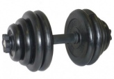 Гантель разборная черная MB Barbell весом 30 кг