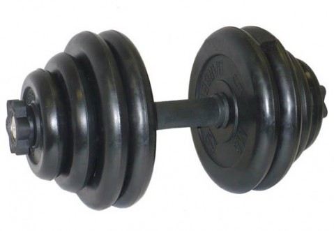 Гантель разборная черная MB Barbell весом 30 кг Гантель разборная черная MB Barbell весом 30 кг