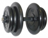 Гантель разборная черная MB Barbell весом 42 кг