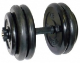 Гантель разборная черная MB Barbell весом 52 кг
