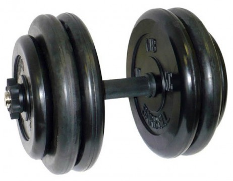 Гантель разборная черная MB Barbell весом 52 кг Гантель разборная черная MB Barbell весом 52 кг