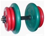 Гантель разборная цветная MB Barbell весом 42 кг