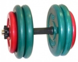 Гантель разборная цветная MB Barbell весом 52 кг