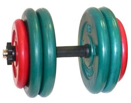 Гантель разборная цветная MB Barbell весом 52 кг Гантель разборная цветная MB Barbell весом 52 кг