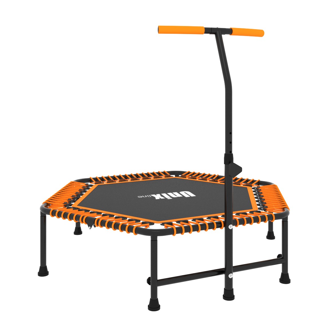 Фитнес-батут UNIX Fitness (130 cm) оранжевого цвета Фитнес-батут UNIX Fitness (130 cm) оранжевого цвета