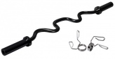 Гриф олимпийский сильноизогнутый 47’’ черненый ORIGINAL FIT.TOOLS FT-OB-47-W-BLACK-SC с замками FT-OC-51