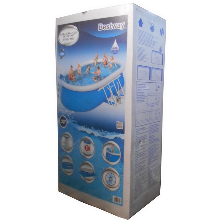 Упаковка бассейна каркасного Bestway 56153 в упаковке Упаковка бассейна каркасного Bestway 56153 в упаковке