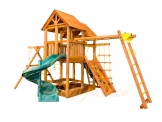 Детская игровая площадка стандарт со спиральной горкой и рукоходом Playgarden SkyFort II