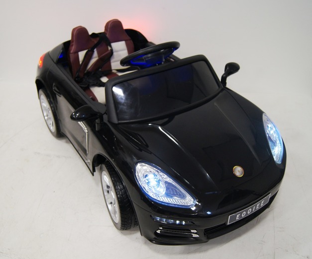 Электромобиль детский RiverToys Porshe E001EE, цвет черный Электромобиль детский RiverToys Porshe E001EE, цвет черный
