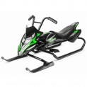 Снегокат-снегоход Small Rider Scorpion DUO чёрно-зелёного цвета