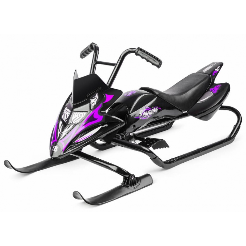 Снегокат-снегоход Small Rider Scorpion DUO чёрно-фиолетового цвета Снегокат-снегоход Small Rider Scorpion DUO чёрно-фиолетового цвета