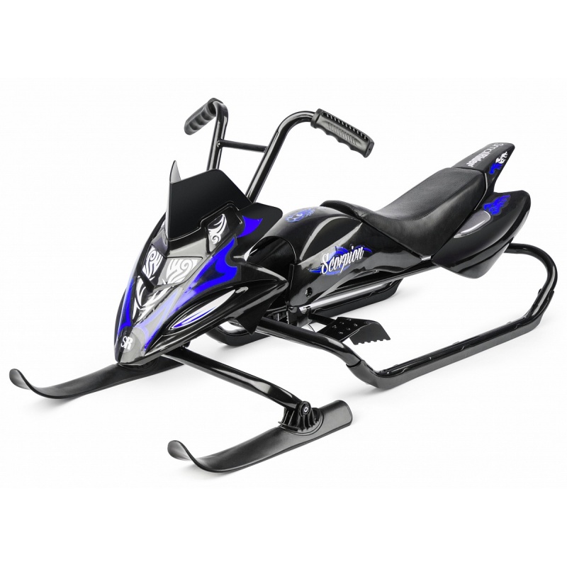Снегокат-снегоход Small Rider Scorpion DUO чёрно-синего цвета Снегокат-снегоход Small Rider Scorpion DUO чёрно-синего цвета