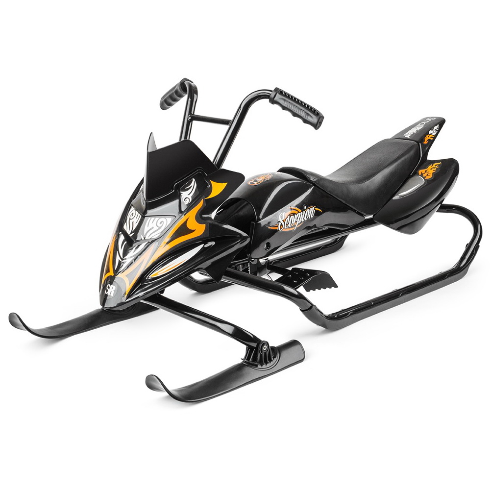 Снегокат-снегоход Small Rider Scorpion DUO чёрно-оранжевого цвета Снегокат-снегоход Small Rider Scorpion DUO чёрно-оранжевого цвета