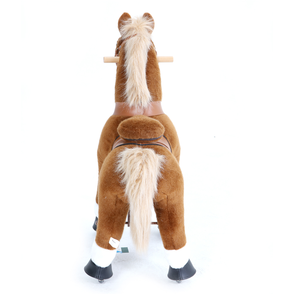 Детская игровая механическая лошадка средняя PonyCycle Лошадка коричневая U424 Детская игровая механическая лошадка средняя PonyCycle Лошадка коричневая U424