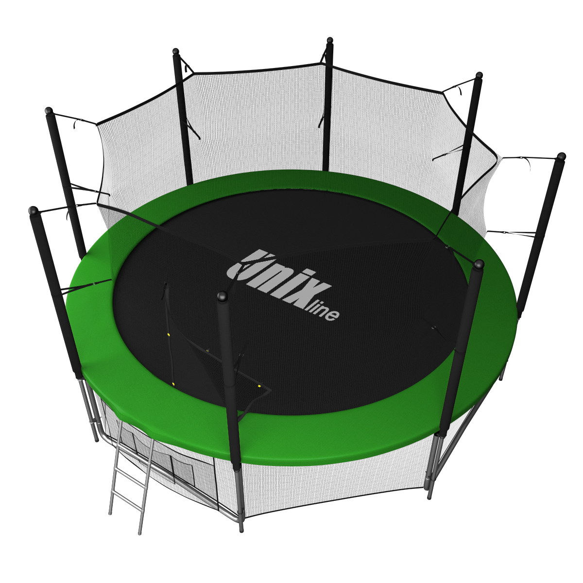 Батут UNIX Classic 12 ft (inside) с защитной сетью и лестницей диаметром 12 ft (366 см) Батут UNIX Classic 12 ft (inside) с защитной сетью и лестницей диаметром 12 ft (366 см)