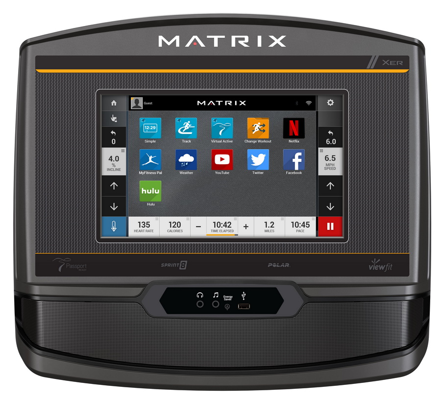 Консоль домашней электрической беговой дорожки Matrix TF30XER Консоль домашней электрической беговой дорожки Matrix TF30XER