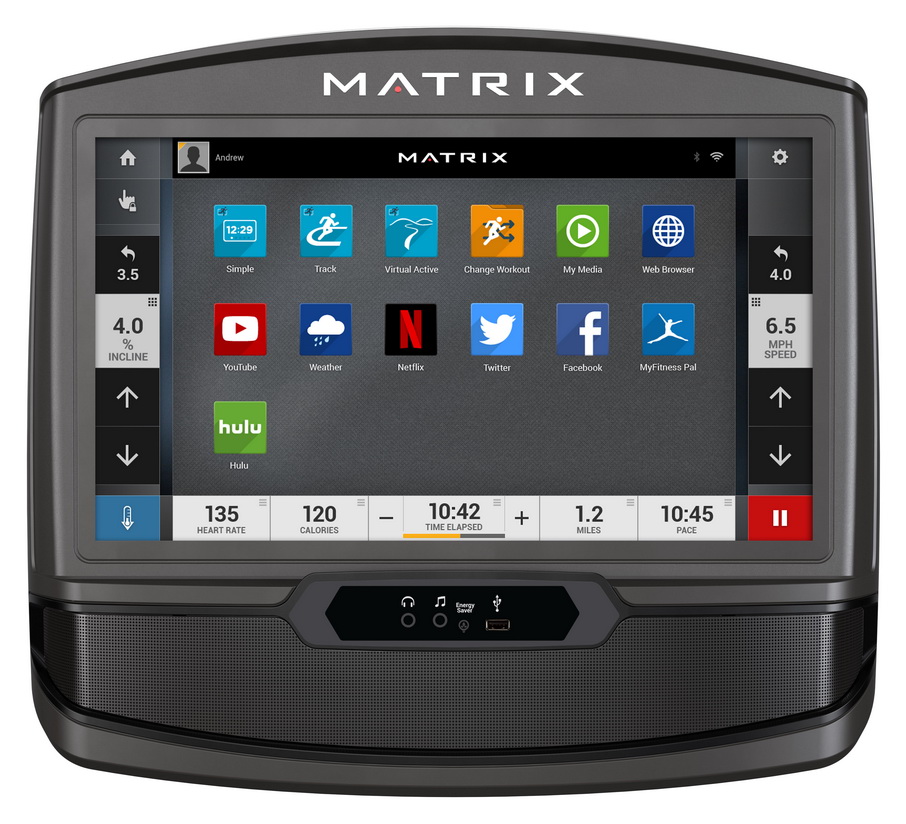 Консоль полупрофессиональной электрической беговой дорожки Matrix T70XIR Консоль полупрофессиональной электрической беговой дорожки Matrix T70XIR