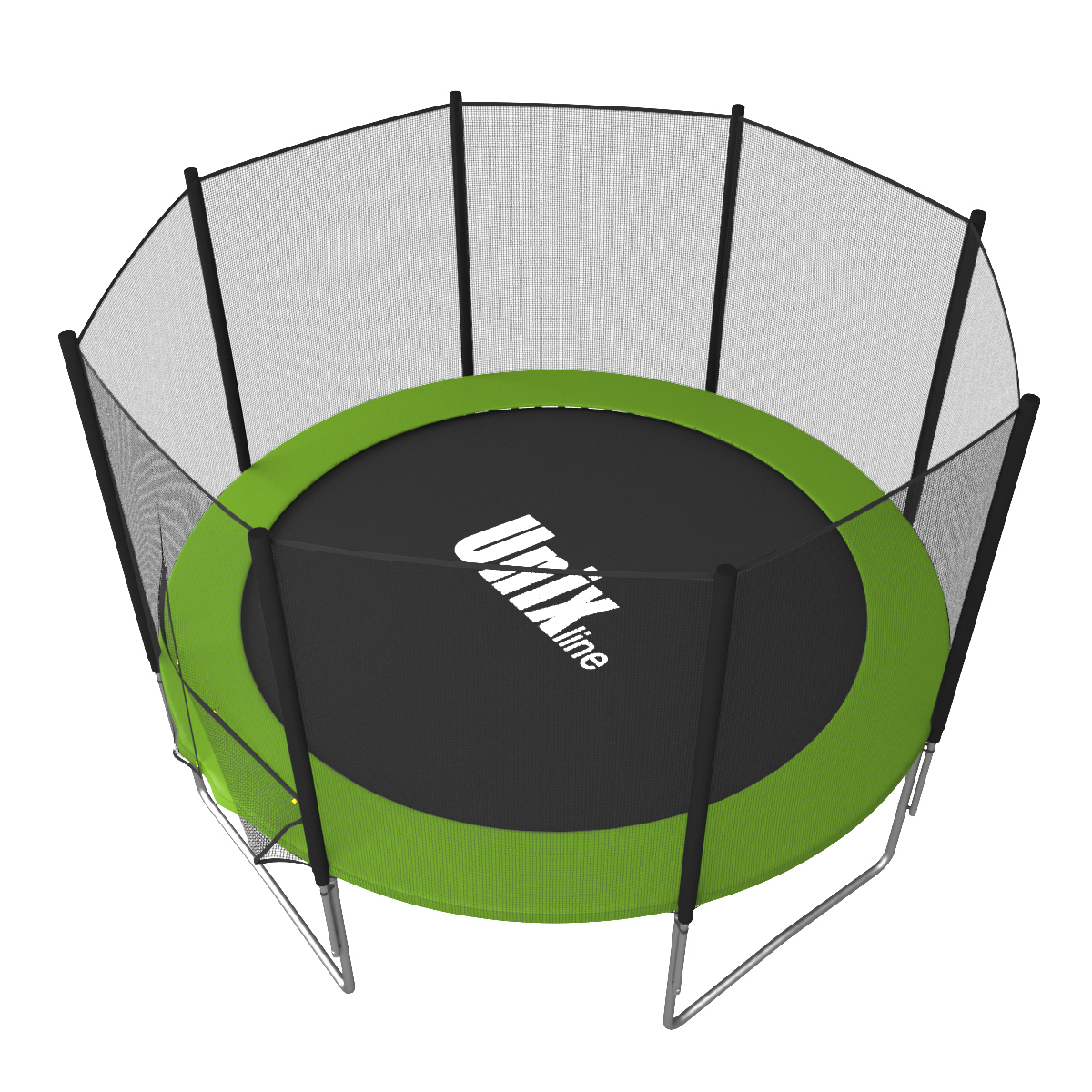 Батут UNIX Simple 10ft Green (outside) с защитной сетью диаметром 10ft (305 см) Батут UNIX Simple 10ft Green (outside) с защитной сетью диаметром 10ft (305 см)