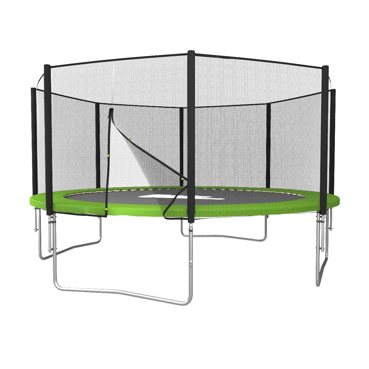 Батут UNIX Simple 12ft Green (outside) с защитной сетью диаметром 12ft (366 см) Батут UNIX Simple 12ft Green (outside) с защитной сетью диаметром 12ft (366 см)