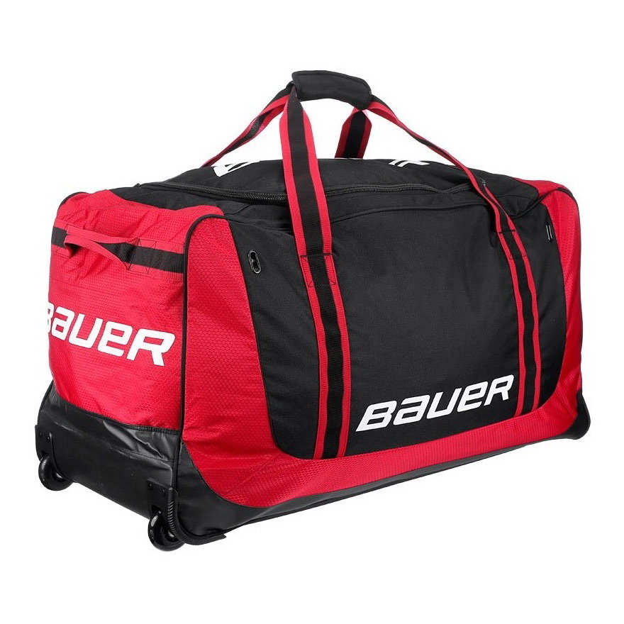 Сумка хоккейная на колёсах BAUER 650 SMALL 30 красного цвета Сумка хоккейная на колёсах BAUER 650 SMALL 30 красного цвета