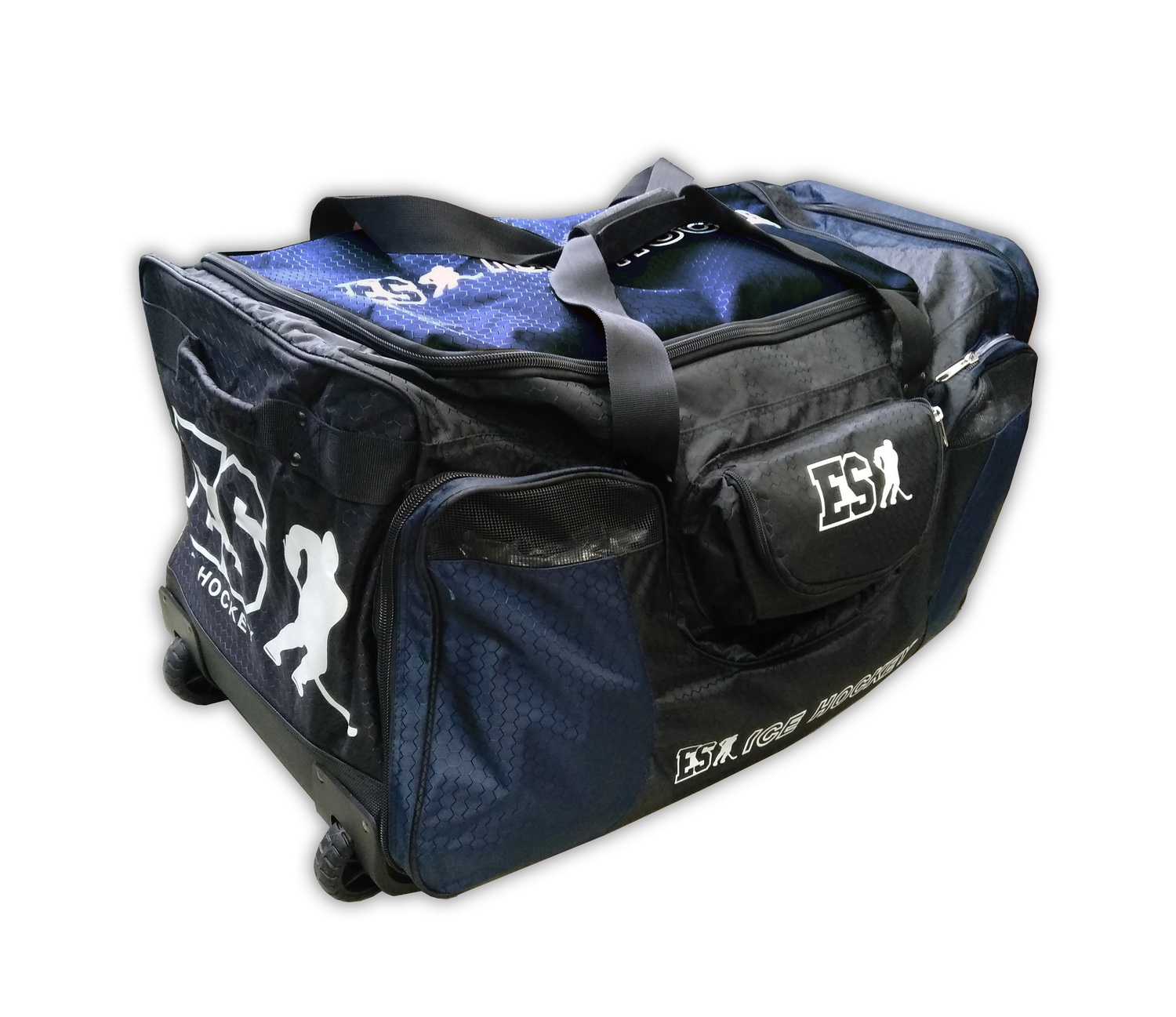 Сумка хоккейная на колёсах ES Q6 Wheel Bag SR 40’’ тёмно-синего цвета Сумка хоккейная на колёсах ES Q6 Wheel Bag SR 40’’ тёмно-синего цвета
