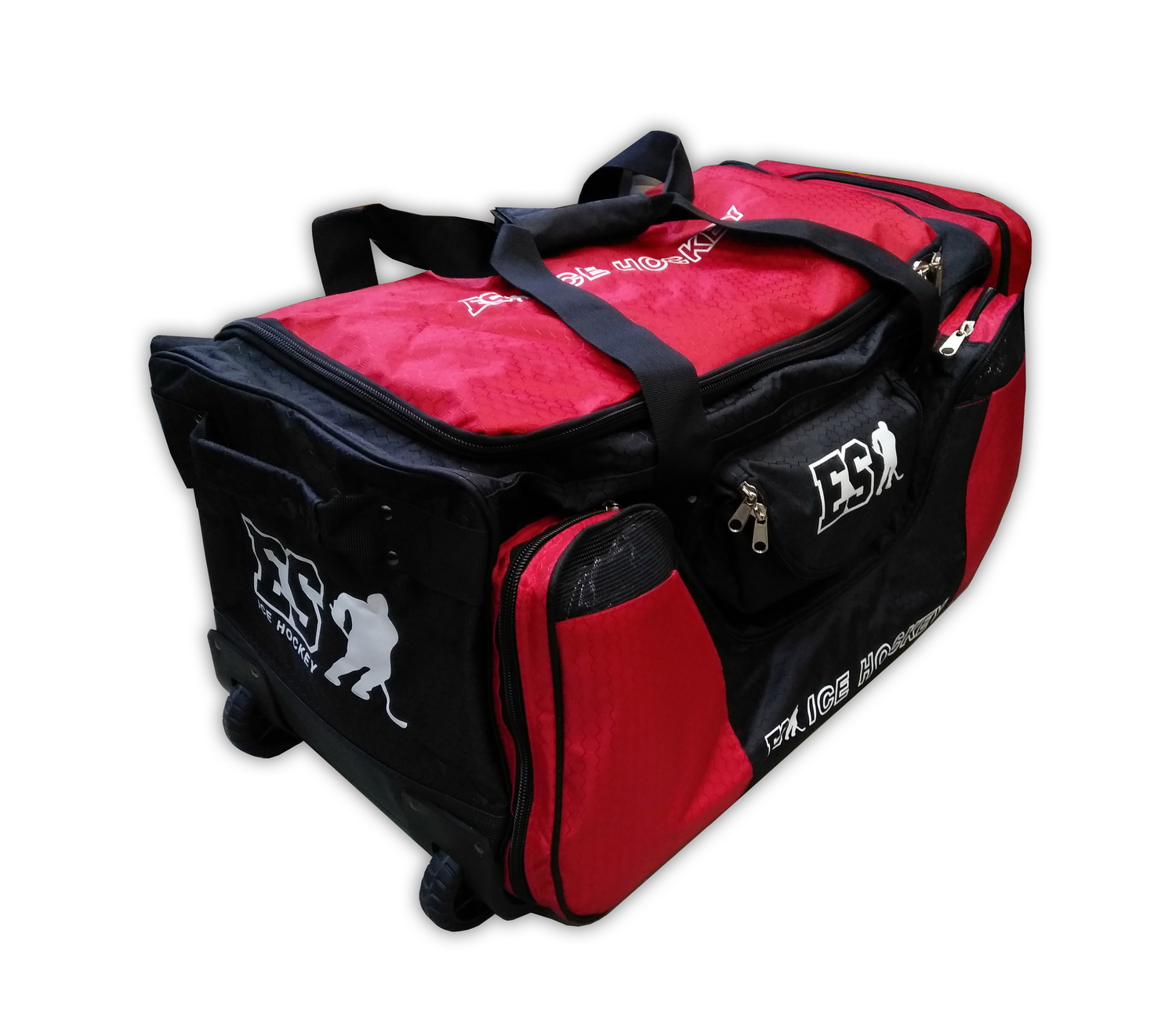 Сумка хоккейная на колёсах ES Q6 Wheel Bag SR 40’’ красного цвета Сумка хоккейная на колёсах ES Q6 Wheel Bag SR 40’’ красного цвета
