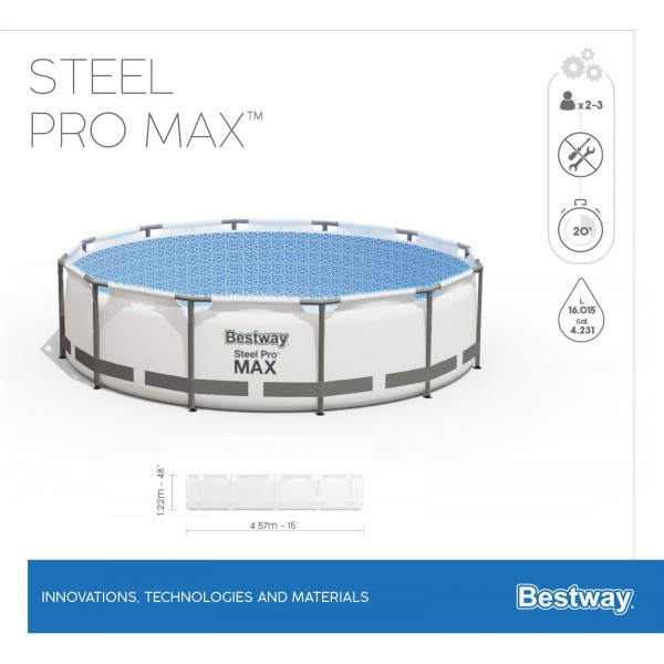 Каркасный бассейн Bestway 56416 Steel Pro Max Каркасный бассейн Bestway 56416 Steel Pro Max