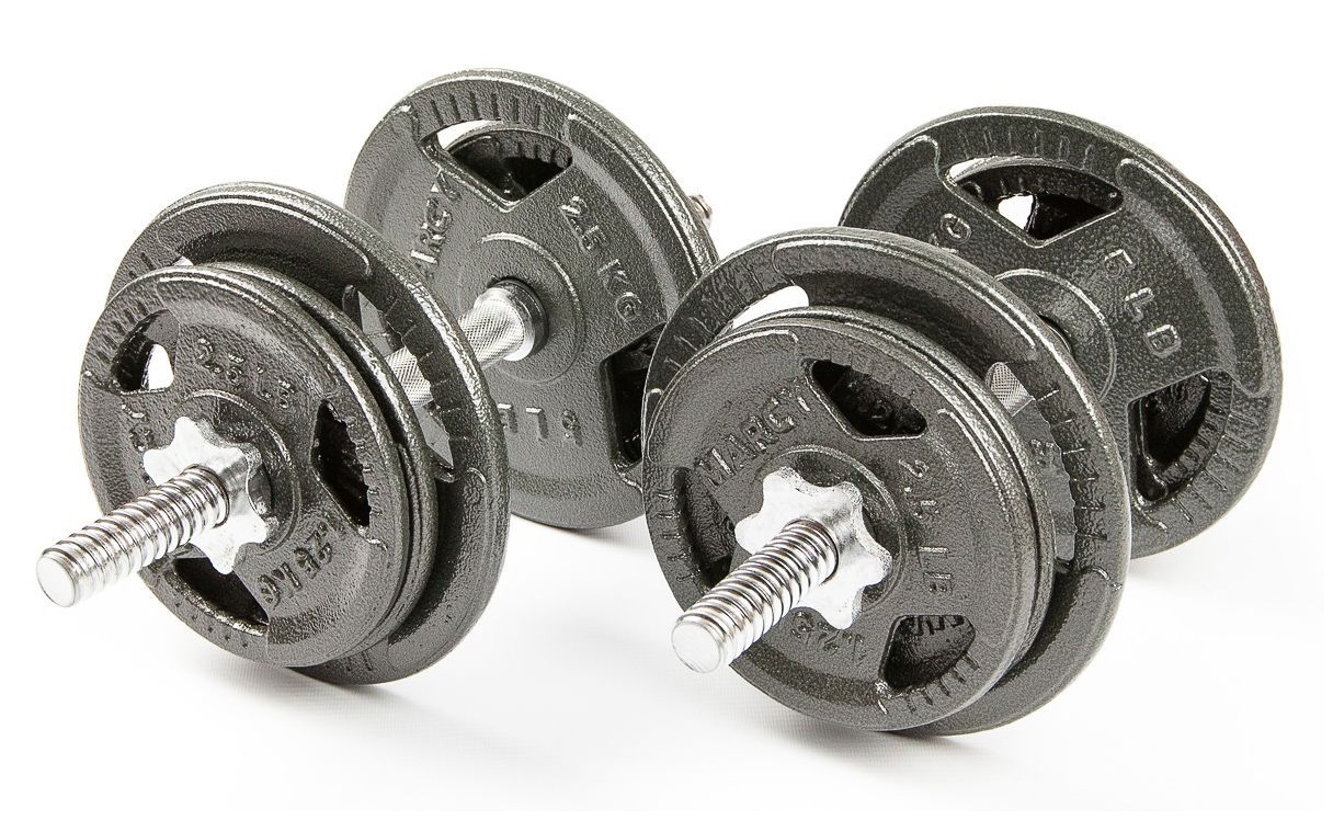 Набор гантелей с железной ручкой Hammertone Atlas 2 x 11,5 кг Набор гантелей с железной ручкой Hammertone Atlas 2 x 11,5 кг