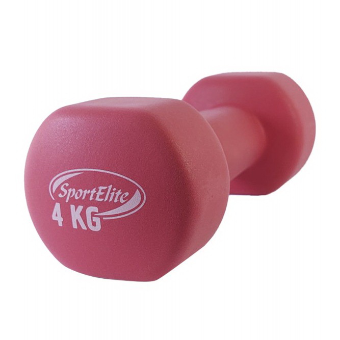 Гантель неопреновая 4кг Sport Elite ES-0394R Гантель неопреновая 4кг Sport Elite ES-0394R