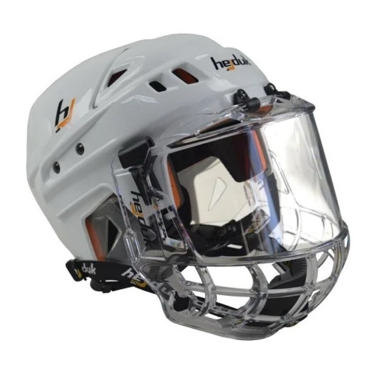 Хоккейный шлем с маской-визором Hejduk Hockey Helmet Combo Fullshield (белый) Хоккейный шлем с маской-визором Hejduk Hockey Helmet Combo Fullshield (белый)