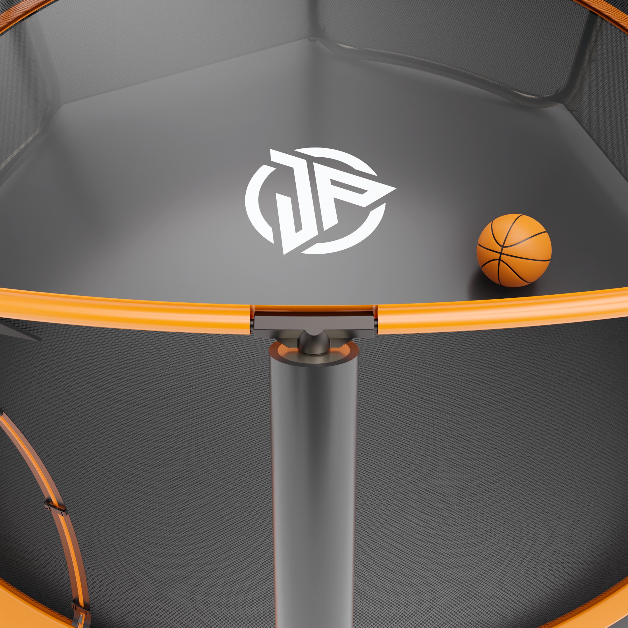 Батут с баскетбольным кольцом Jump Power 10 ft Pro Inside Basket Orange Батут с баскетбольным кольцом Jump Power 10 ft Pro Inside Basket Orange