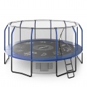 Батут UNIX 16ft SUPREME GAME (blue) 4,88 метра с защитной сетью и лестницей