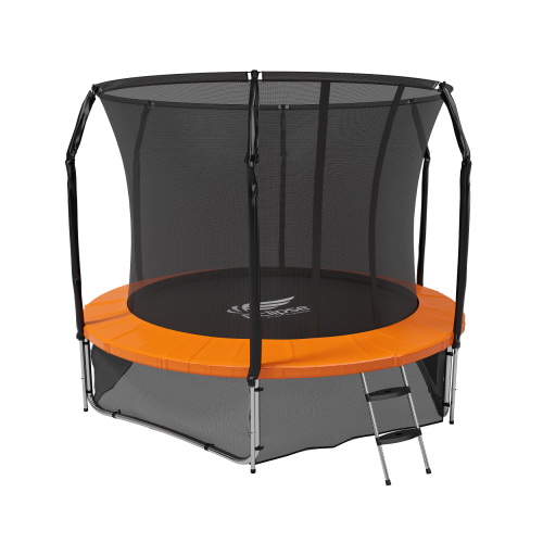 Батут с защитной сетью Eclipse Space Twin Green/Orange 10FT диаметром 305 сантиметров Батут с защитной сетью Eclipse Space Twin Green/Orange 10FT диаметром 305 сантиметров