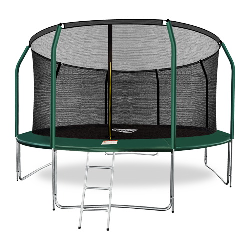 Батут с внутренней страховочной сеткой и лестницей Arland Premium 14FT Inside Dark green диаметром 14 футов (4,27 м) Батут с внутренней страховочной сеткой и лестницей Arland Premium 14FT Inside Dark green диаметром 14 футов (4,27 м)