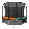 Батут с защитной сетью Scholle Space Twin Green/Orange 16FT диаметром 488 сантиметров