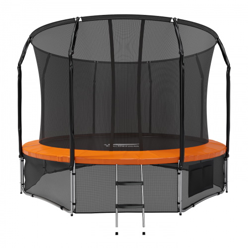 Батут с защитной сетью Eclipse Space Twin Green/Orange 12FT диаметром 366 сантиметров Батут с защитной сетью Eclipse Space Twin Green/Orange 12FT диаметром 366 сантиметров