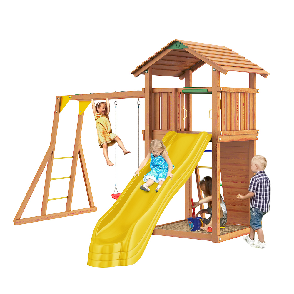 ������� ������� Jungle Gym Cottage + Rock Module + ������� � �������
