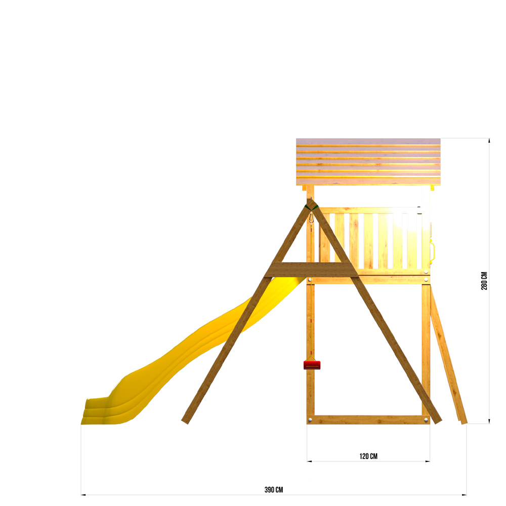 ������� �������� ������� Jungle Gym Cottage + Swing Module Xtra + Rock Module
