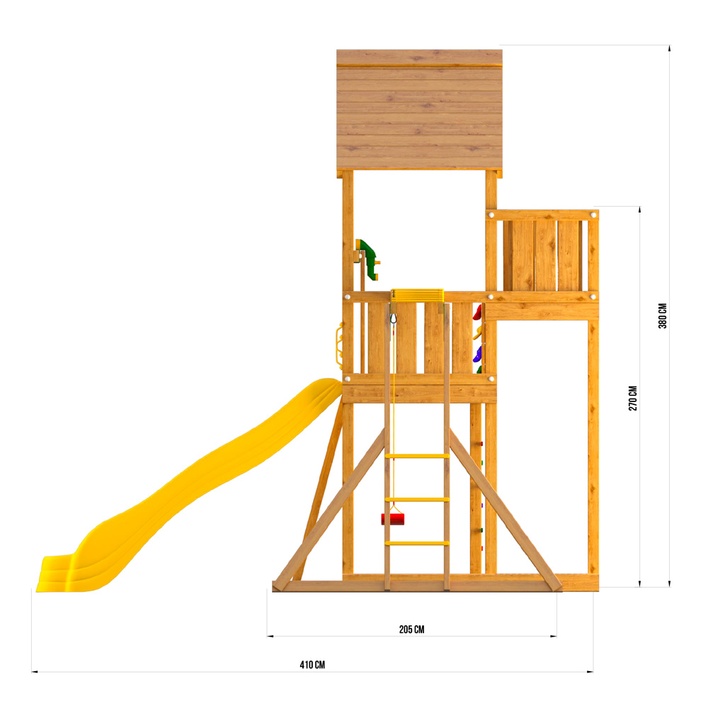 Размеры детского городка Jungle Gym Palace + Рукоход + Сидушка Размеры детского городка Jungle Gym Palace + Рукоход + Сидушка