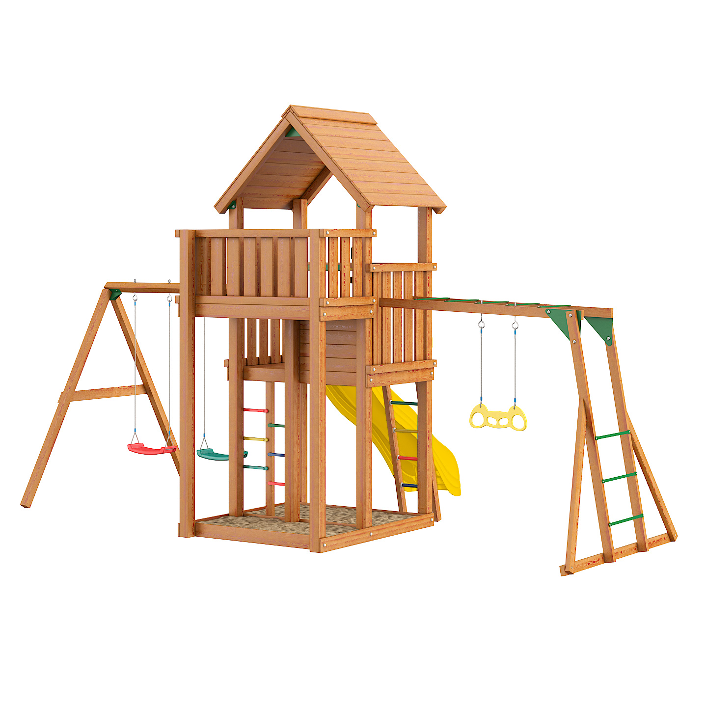������� ������� Jungle Gym Palace + Swing Module Xtra + ������� � ��������������� ��������