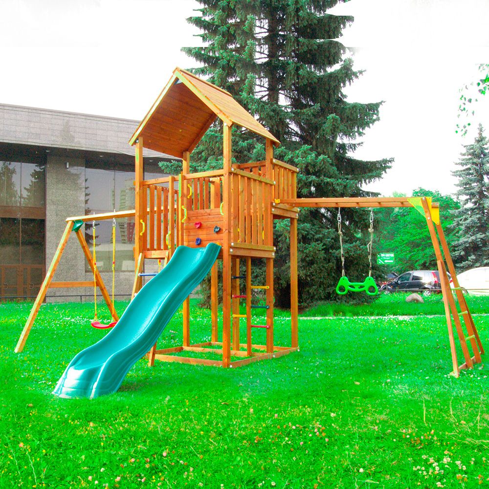������� ������� Jungle Gym Palace + Swing Module Xtra + ������� � ��������������� ��������
