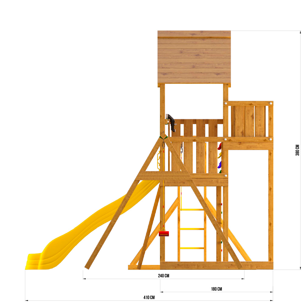 Размеры детского городка Jungle Gym Palace + Swing Xtra c гнездом + Рукоход с качелей Размеры детского городка Jungle Gym Palace + Swing Xtra c гнездом + Рукоход с качелей
