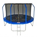 Батут диаметром 12FT (3,66м) с принтом защитной сеткой и лестницей Sport Elite GAME FR-50-12FT