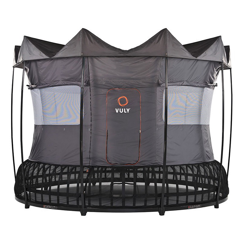 Батут на рессорах Vuly Thunder XL диаметром 14ft (4,24 м) накрытый тентом Батут на рессорах Vuly Thunder XL диаметром 14ft (4,24 м) накрытый тентом